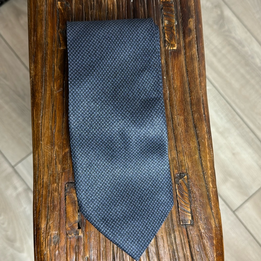 LAURANT BENON Paris 100% silk tie‎ Blue